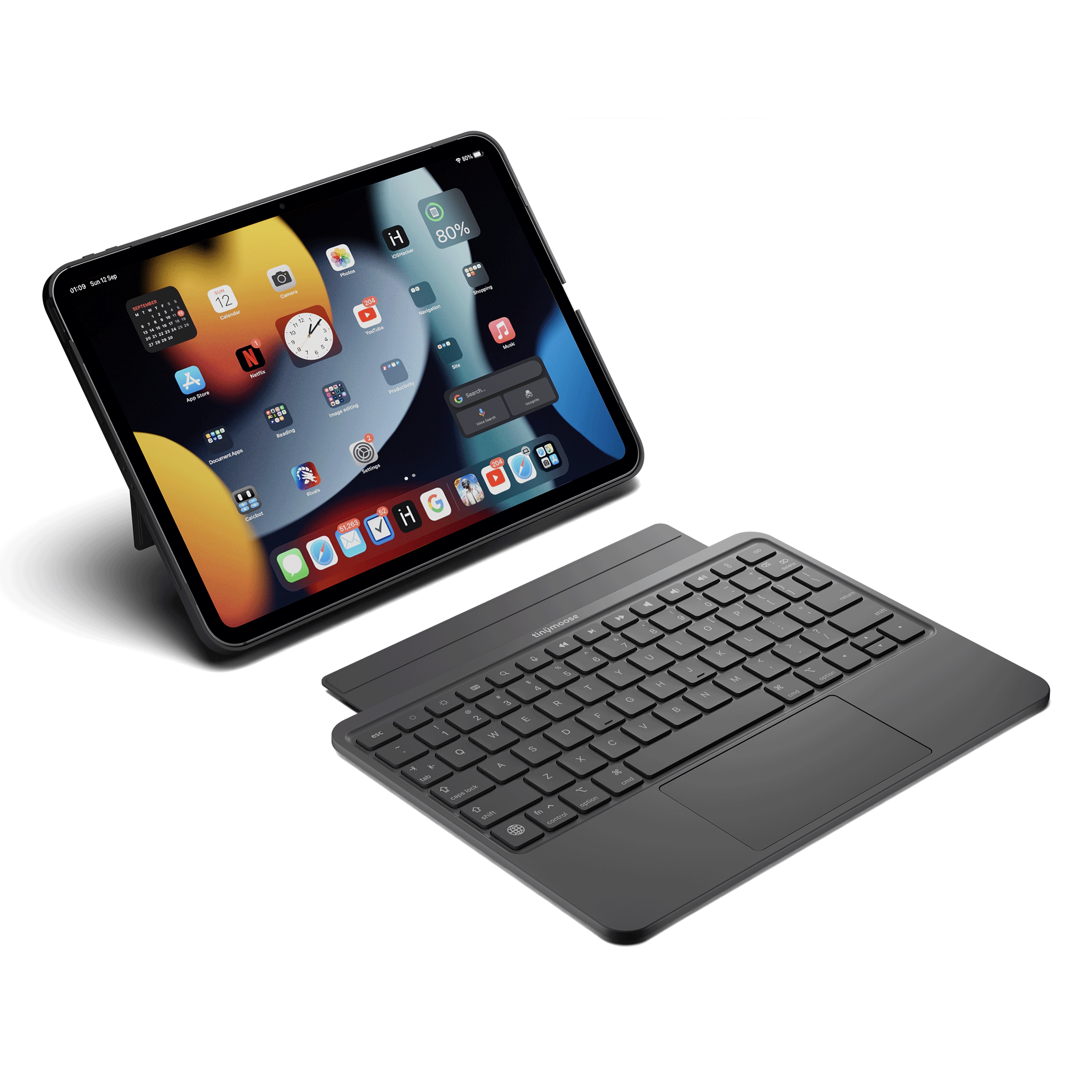 SpacePad iPad Keyboard - Black - (iPad Air 13 / Pro 12.9)