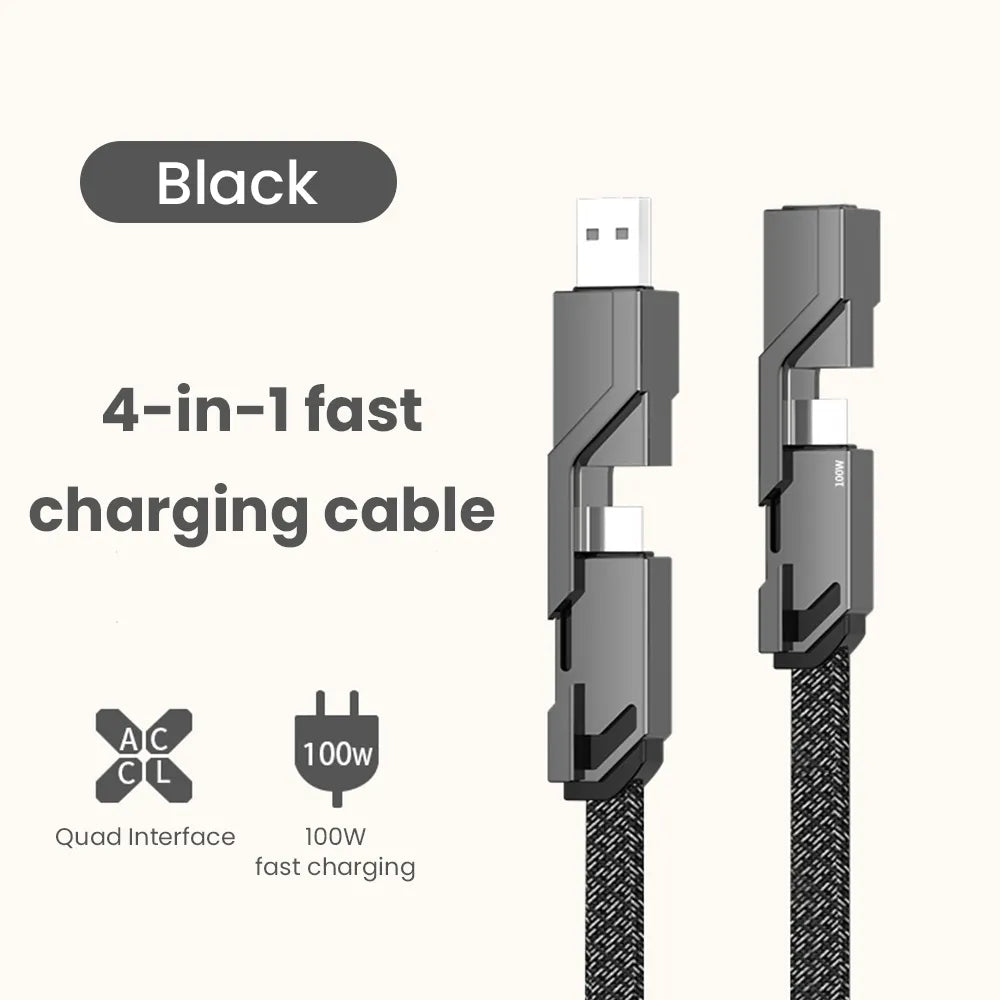 4-in-1 The Cable  Fast Charger for iPhone Series And Samsung Series