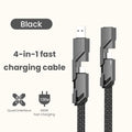4-in-1 The Cable  Fast Charger for iPhone Series And Samsung Series